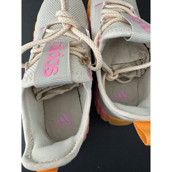 NEW Adidas Kaptir 3.0 Sneakers Shoes Alumina / Bliss Pink / Hazy Orange US 4 - Picture 6 of 7